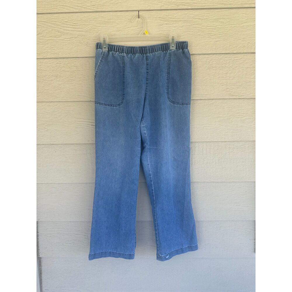 White Stag Stretch Pull-On Denim Pants – Women's Size M (8-10) Petite